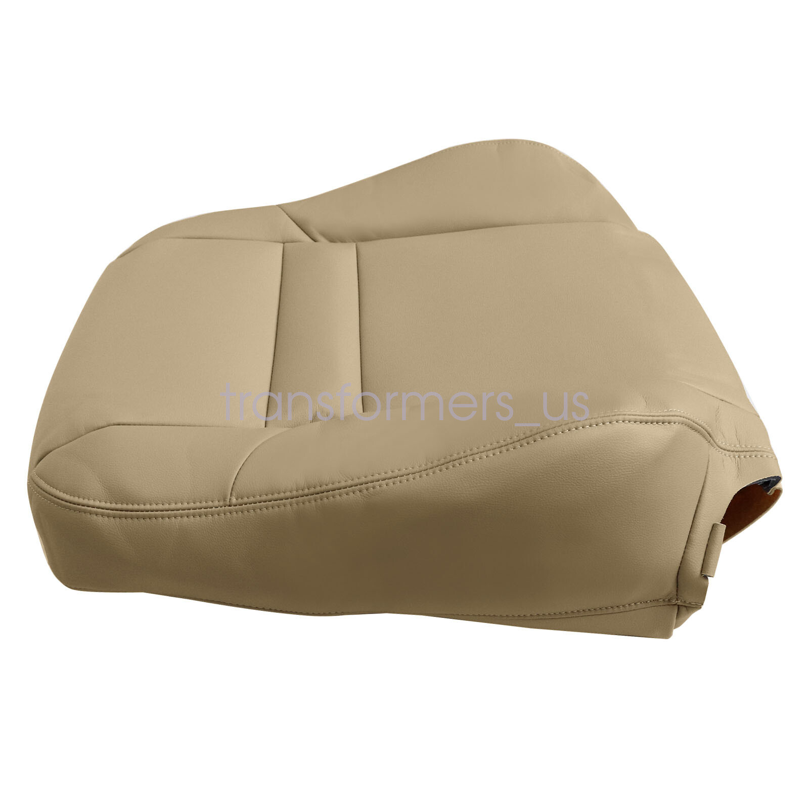 Both Side Bottom & Top Leather Seat Cover Tan For 2003-2007 Honda Accord