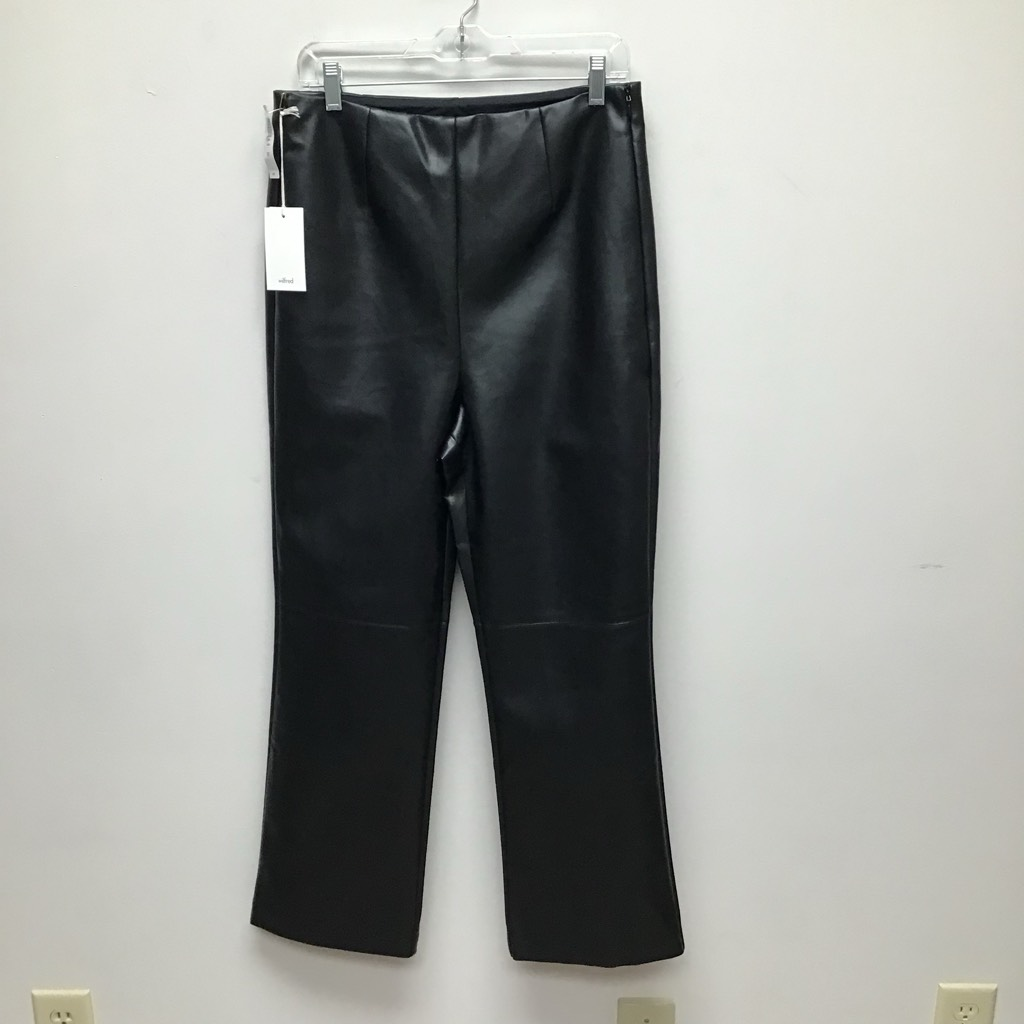 Aritzia Wilfred Womens Porto Dress Pants Black High Rise Zip Faux Leather  12 New | eBay