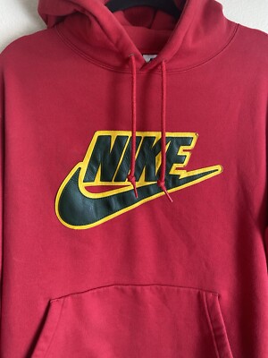 Nike x Supreme Leather Applique Sweatshirt Streetwear CK6225 Nike x Supreme Leather Applique Sweatshirt Streetwear CK6225