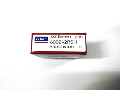 2(Pack) 6002-2RS/C3 SKF 2 RUBBER SHIELDED BALL BEARING 15X32X9mm NEW ITALY
