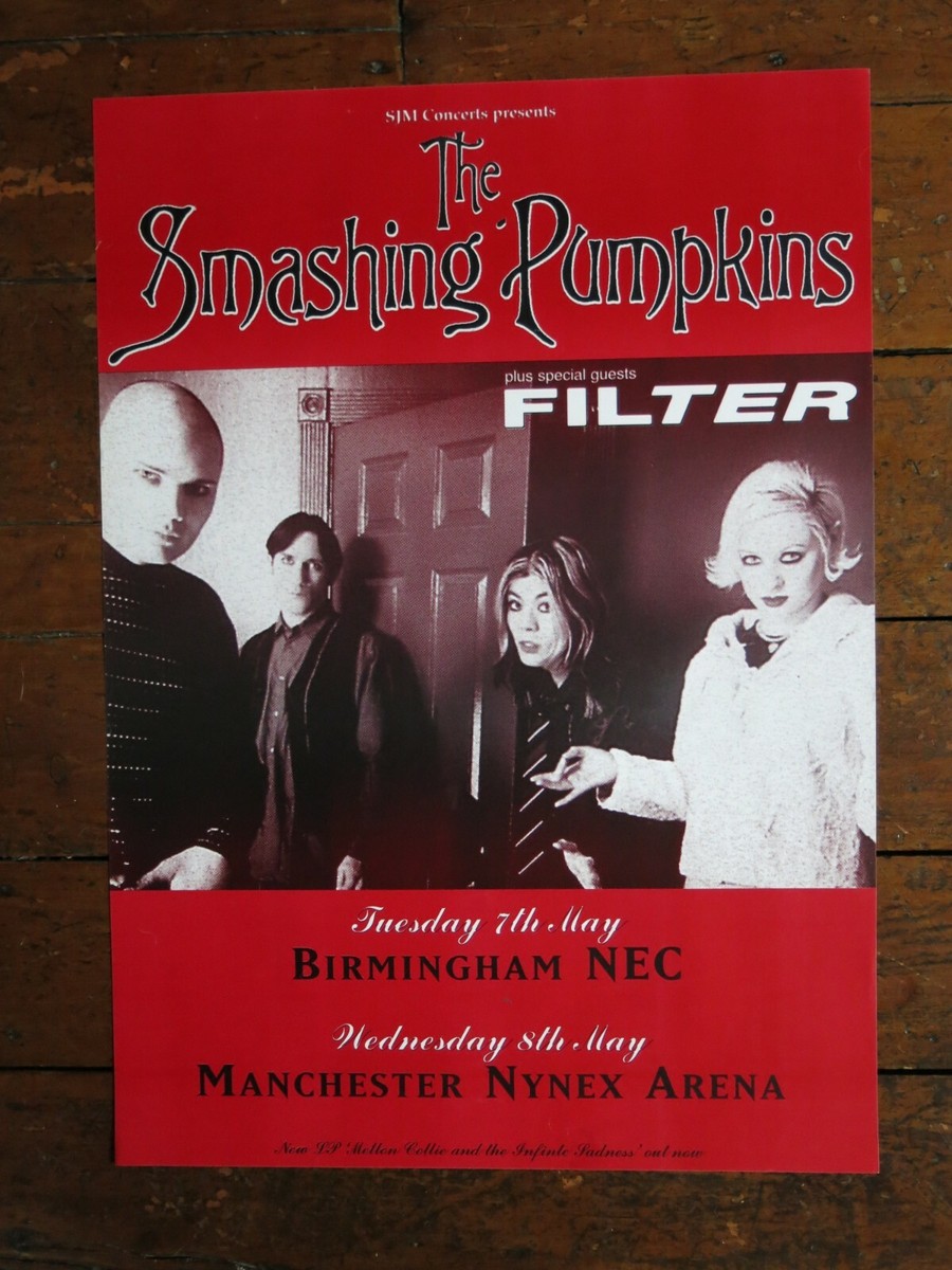 SMASHING PUMPKINS ~ 1996 UK VINTAGE TOUR POSTER! | eBay