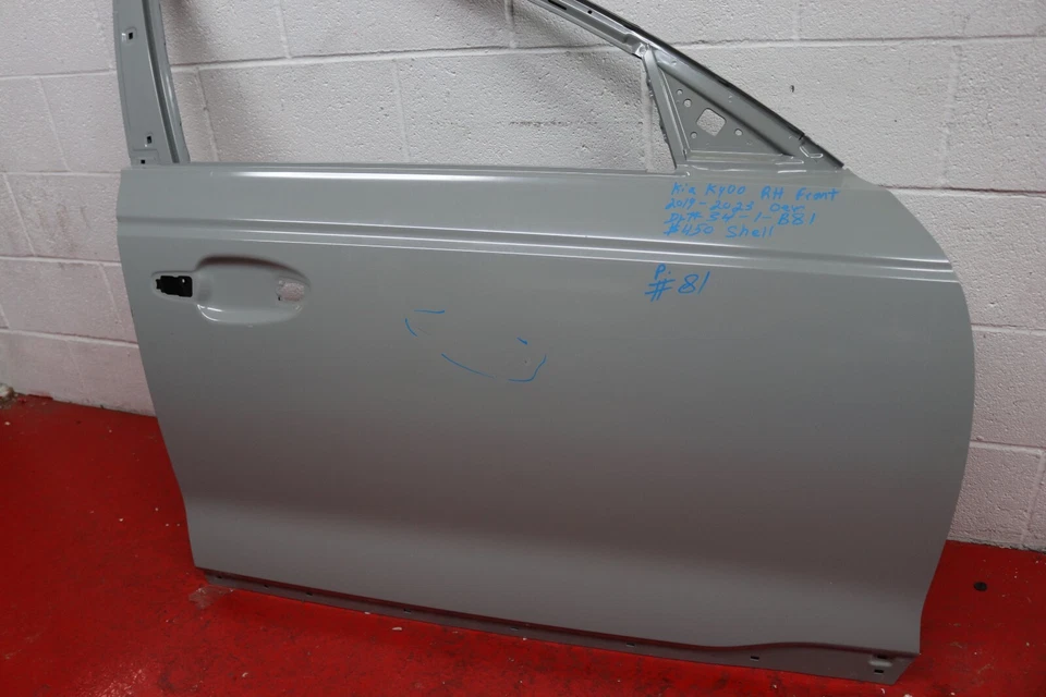 2019 2023 KIA K900 RIGHT SIDE FRONT DOOR SHELL OEM Foto 3 de 4