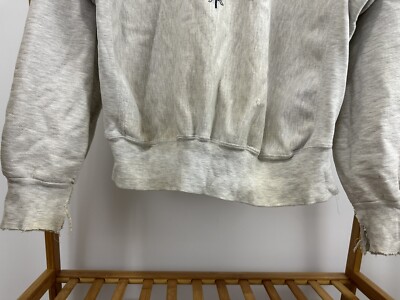 VTG US Navy Academy Naval Crest Reverse Weave Thrashed Distressed