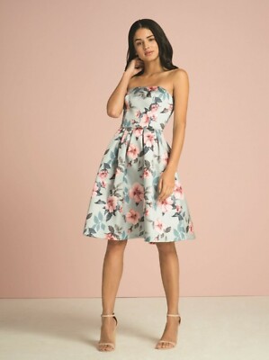 Chi Chi Chelle Kleid Blau UK 10 UVP 71  LN025 FF 04