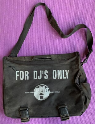 Vintage 90s DJ Shoulder Bag - Underground Music Australia - For DJ's Only