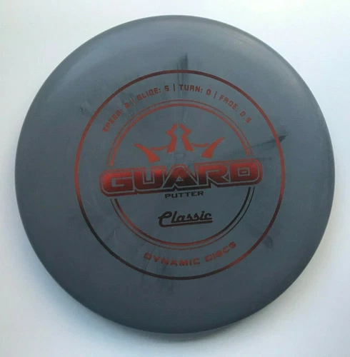 DISC GOLF DYNAMIC DISCS CLASSIC GUARD EXTRA GLIDE PUTTER 174g BLACK