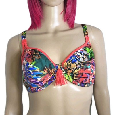 Prima Donna Bossa Nova, Damen Bikini Top, Floral Rot, 75 34 E S Bade BH 4003212