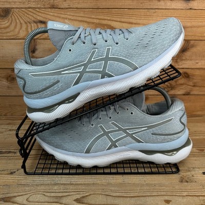 Asics Turnschuhe Damen Größe UK 7,5 Gel Nimbus 24 Piemont Grau Straßenlaufschuhe