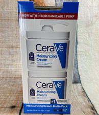 CeraVe Moisturizing Cream Multi-Pack 16 oz + 16 oz with Interchangeable Pump NEW