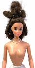 ROOTED EYELASHES Vintage 90s Barbie Doll Brunette Curly Hair Curls 4 OOAK/Custom