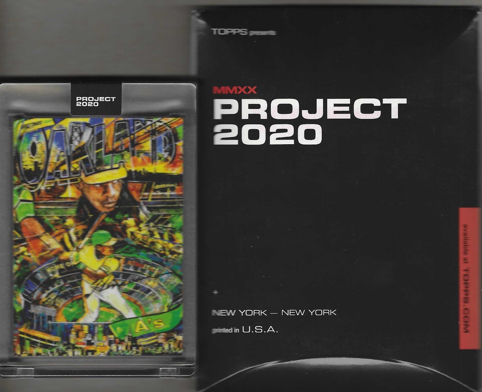 Topps Project 2020 - 1980 Topps Andrew Thiele #185 Rickey Henderson 4,046 PR