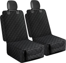 Dog Car Seat Cover 2 Pack Waterproof Pet Front Seat Car Cover Full Protection