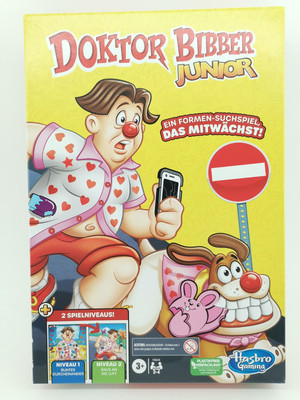 Doktor Bibber Junior Hasbro Gaming Brettspiel Gesellschaftsspiel Deutsch B-Ware