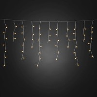 Konstsmide Weihnachtsbeleuchtung LED Eisregen Lichtervorhang WeißE Globes200