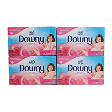 4 PACK Downy Dryer Sheets Laundry Fabric Softener, April 240 Count