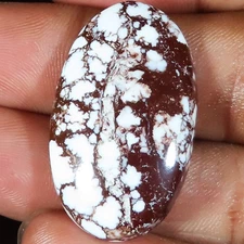 natural WILD HORSE oval cabochon loose gemstone 37.70 Carat. (20 x 33 x 06 mm)