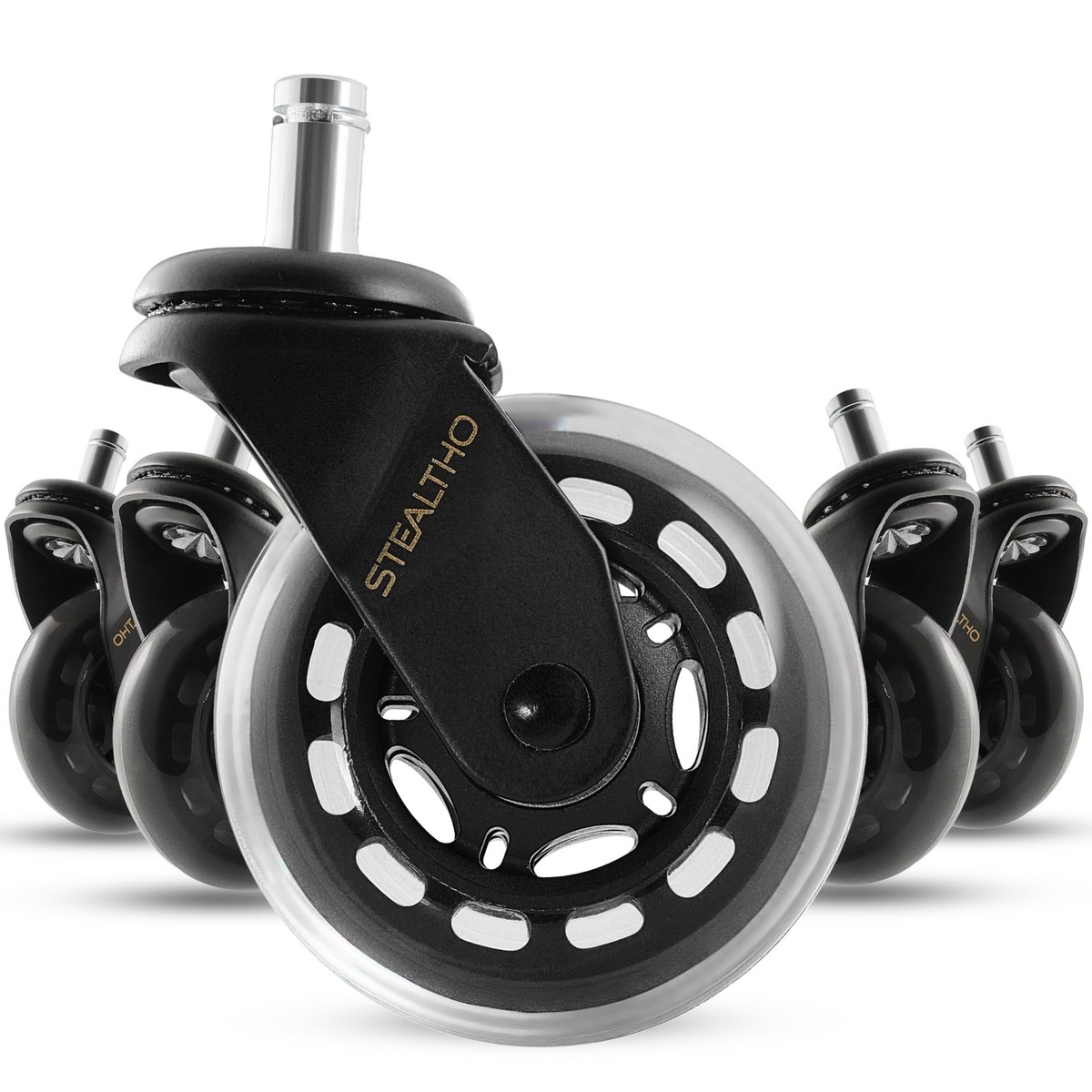 Roulette Wheel STEALTHO Gamer Office Chair Wheels Replacement Set