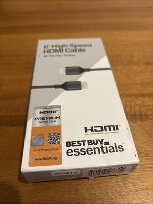 Philips Premium Certified HDMI High-Speed Cable 6ft Ethernet