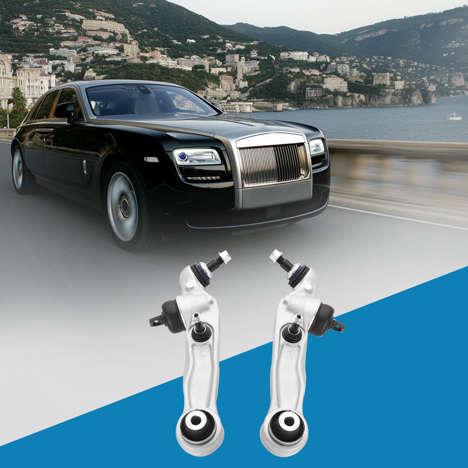 Pair Front Lower Control Arm Ball Joint for Rolls Royce Ghost Dawn Wraith 08-19