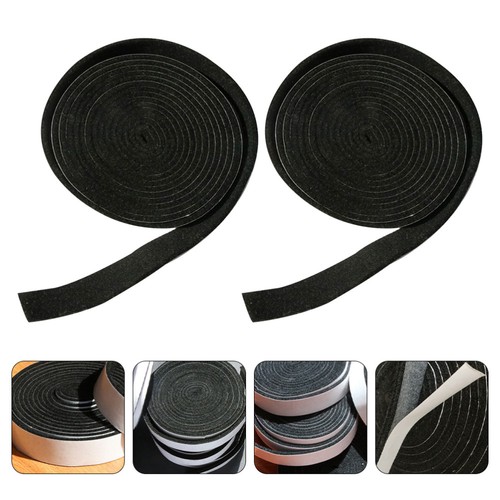2pcs Sealing Strip Self-adhesive Felt Strip (Black) - 第 1/12 張圖片