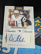 DREW BLEDSOE 2012 National Treasures Franchise Favorites AUTO / AUTOGRAPH #12/25