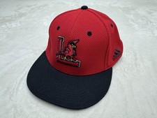 Louisville Bats Hat Cap Mens Large Red Adidas Minor League A Flex Baseball