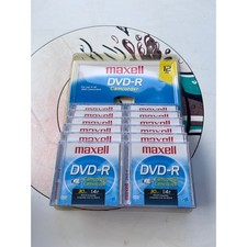 Maxell DVD-R for Camcorder 30 min 1.4 GB 12 Pack
