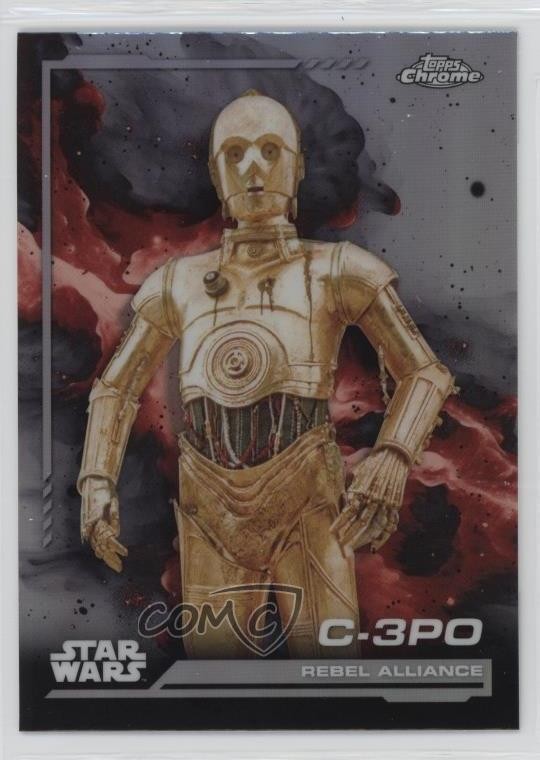 2024 Topps Chrome Star Wars Rainbow Refractor C-3PO #109 02l5