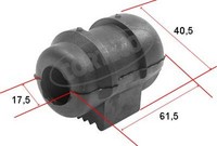 Corteco Stabilisatorlager Stabilager Buchse Stabilisator 80000116 FüR Megane 19