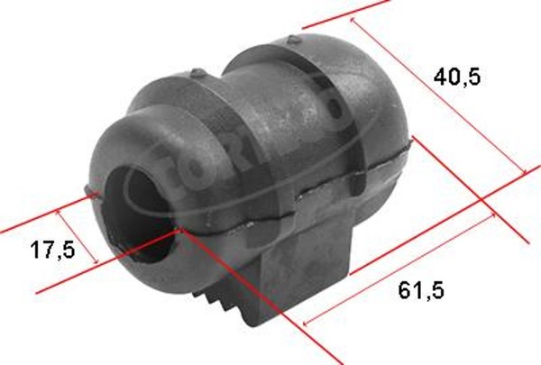 Corteco Stabilisatorlager Stabilager Buchse Stabilisator 80000116 FüR Megane 19-image