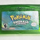 Pokemon Emerald Nintendo GBA Clean Label Only 100% Authentic Battery Run Dry