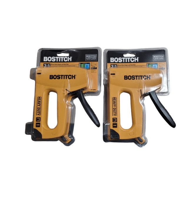 2-PacK Bostitch 3/8-in Manual Heavy-Duty Staple/Brad Gun