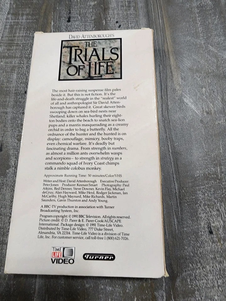 Time Life David Attenborough: THE TRIALS OF LIFE - Hunting & Escaping VHS 1991 - Image 2 of 4