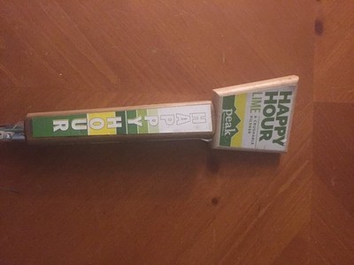 Happy Hour Peak Lime Brewing Co Beer Tap Handle 11.5 Inches