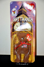Vintage TY Britannia The Bear Beanie Baby 1997 Retired Unopened McDonald's 1999
