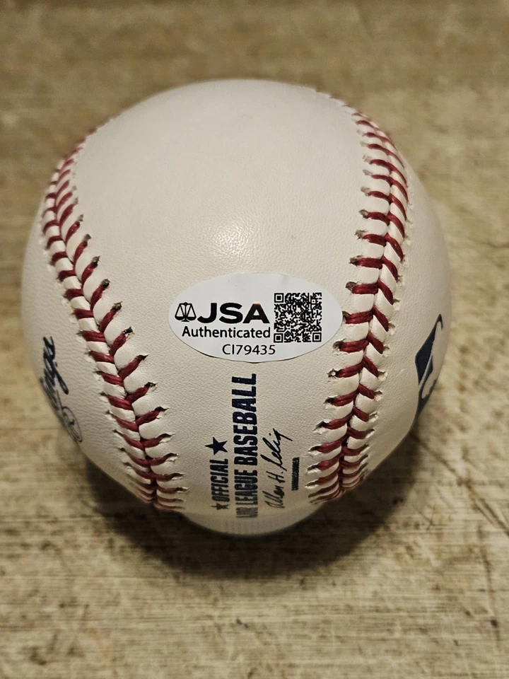 ATLANTA BRAVES CHIPPER JONES SIGNED BASEBALL JSA COA AUTHENTIC AUTOGRAPH MLB HOF - Image 2 of 2