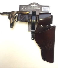 Holster Pistolengürtel Longhorn Schrödel ideal Kostüm Fasching Karneval NEU