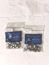 2 Packs Water Gremlin Low Profile Bullet Shaped Slip Sinkers 3/16 oz.