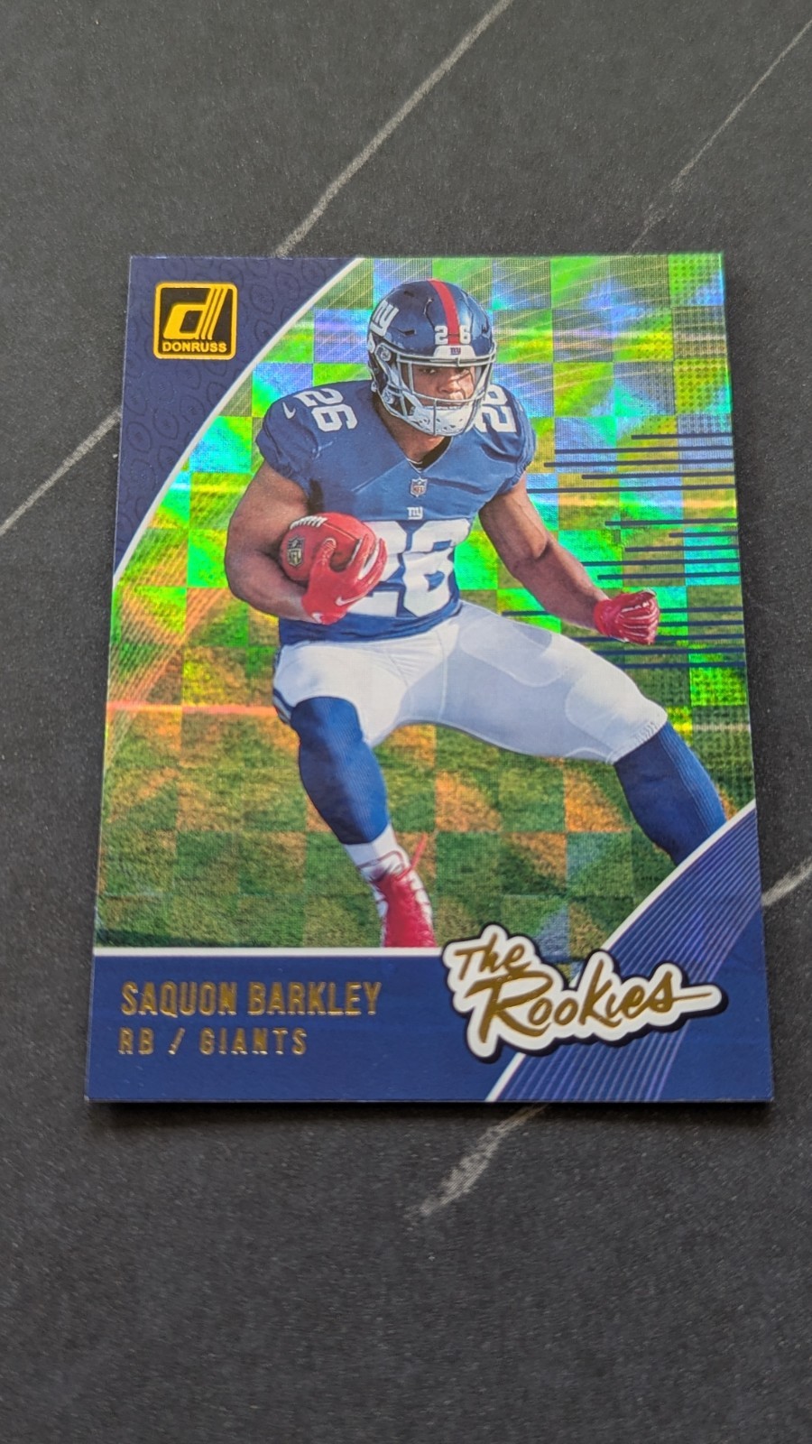 2018 Panini Donruss Football The Rookies #R-6 Saquon Barkley Giants RC (A)