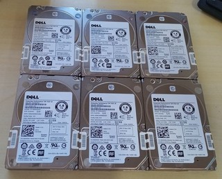 Lot of 6 Seagate ST1800MM0078 Dell WHR0G 1.8TB SAS 12Gbps 2.5" Hard Drive