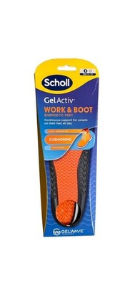Scholl Gel Active Arbeitseinlegesohle Stoßdämpfer bequemer Stiefel, Schuh 3,5-7,5 