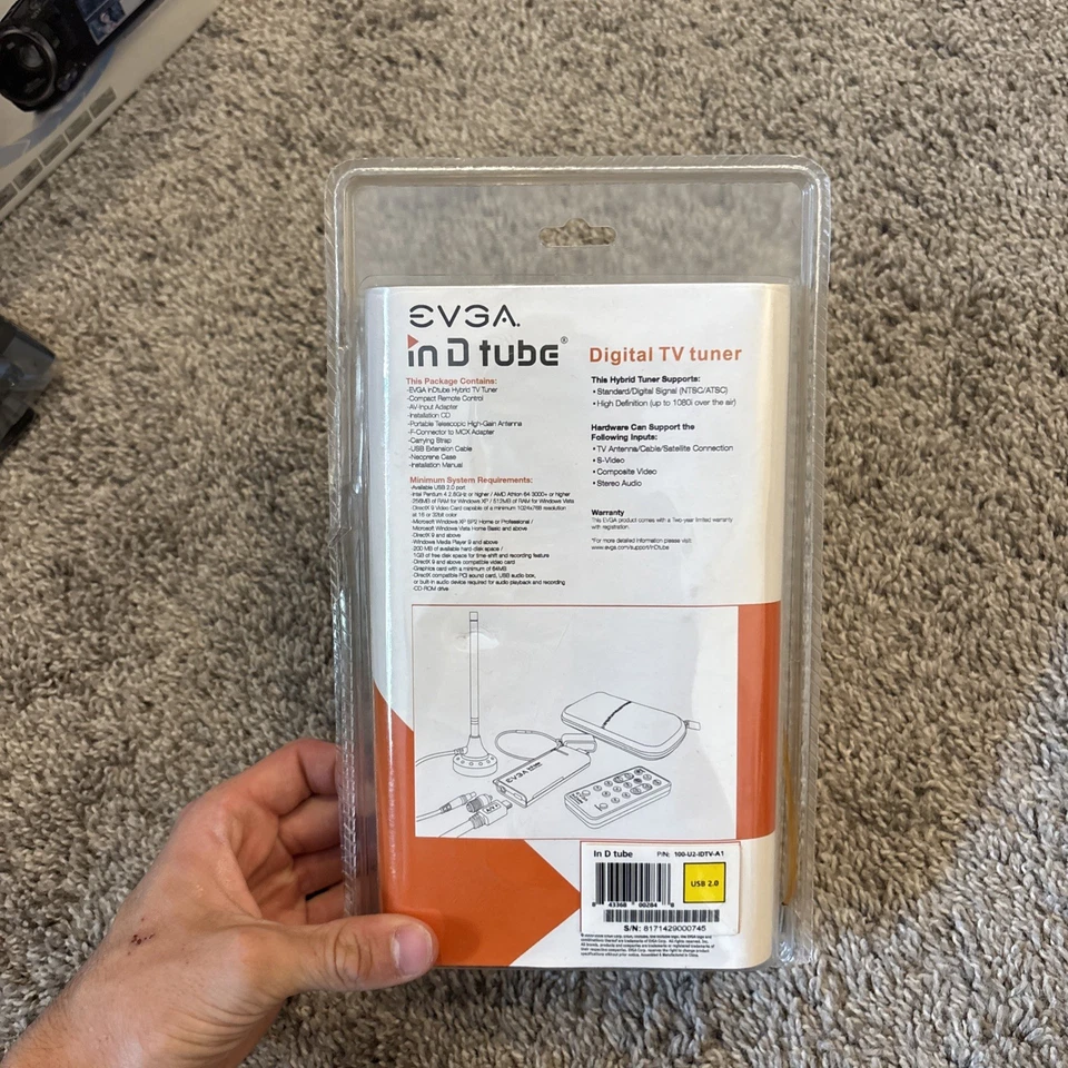 EVGA Hybrid Digital NEW 100-U2-IDTV-A1 , EVGA Digital TV Tuner NOS New ** - Image 2 of 4