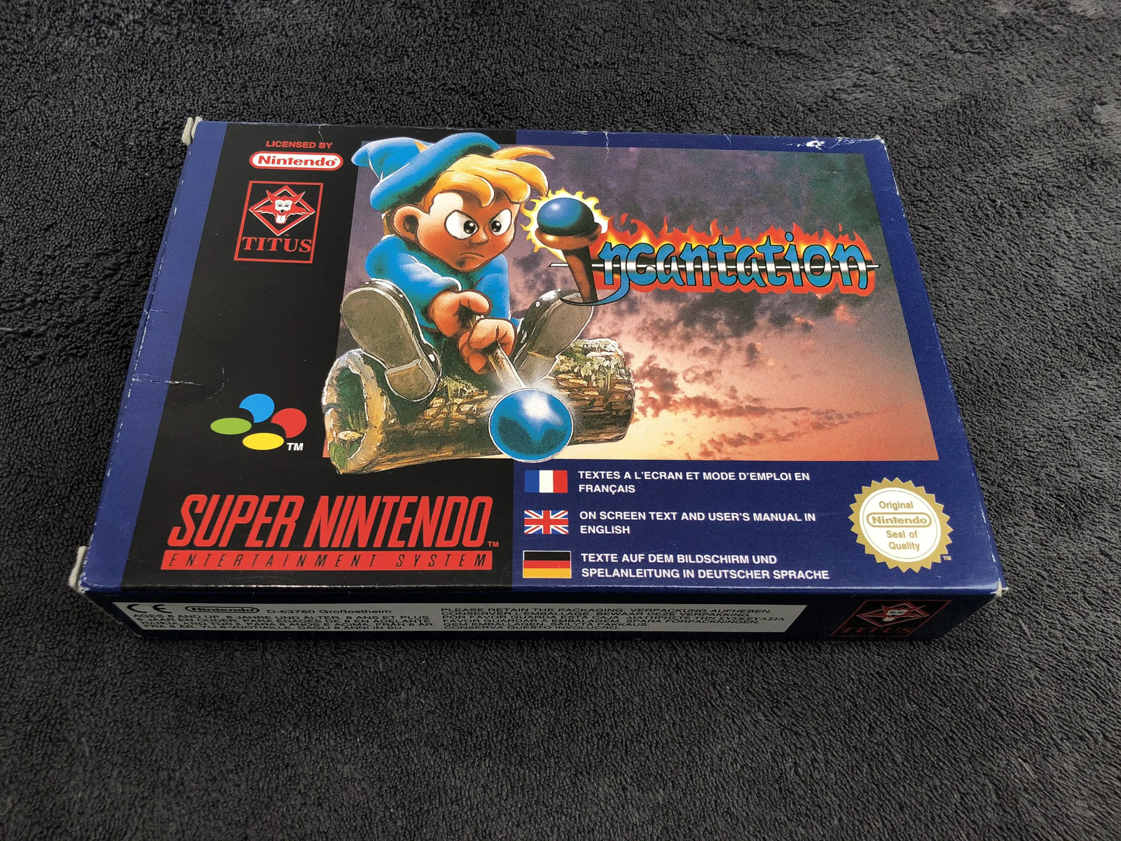 Super Nintendo Incantation EUR Excellent état
