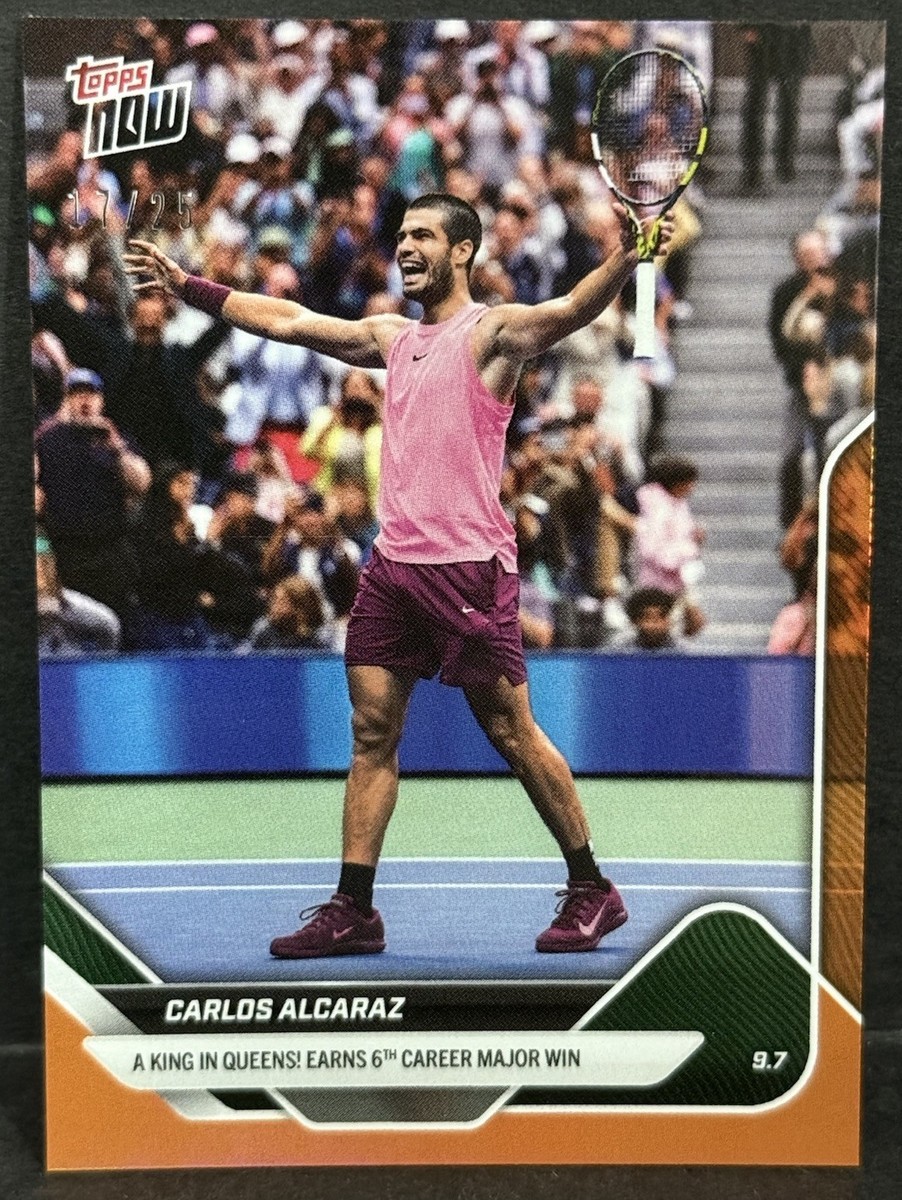 2025 Topps Now Tennis #TN-CA Carlos Alcaraz A King In Queens