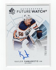 Kailer Yamamoto 2017/18 SPA FUTURE WATCH AUTO  #160 753/999