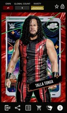 2025 Topps WWE Slam Chrome Cosmic Talla Tonga Red Flare 5cc Legendary DIGITAL