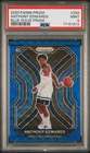 2020 Panini Prizm Anthony Edwards Blue Wave Prizm RC PSA MINT 9 Rookie #258