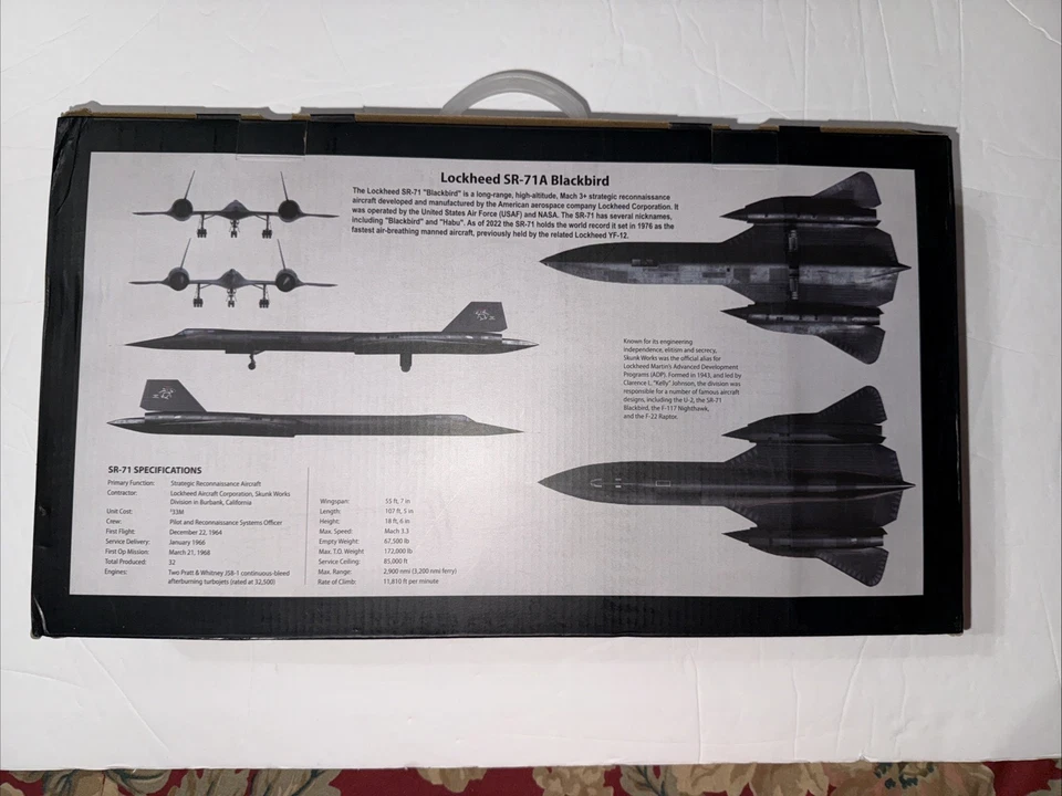 AF-1 1:72 AF1-0088F SR-71 A BLACKBIRD - Image 2 of 4
