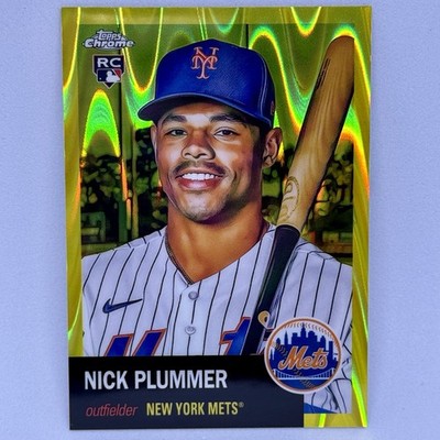 2022 Topps Chrome Platinum - Nick Plummer (RC) #82 Yellow RayWave Refractor /250