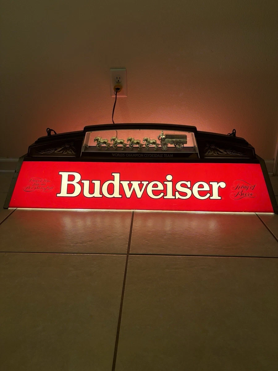 Hanging Pool Table Light In Collectible Budweiser Signs & Tins | eBay
